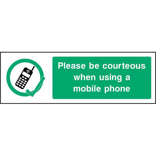 Please be courteous when using a mobile phone 1 Please be courteous when using a mobile phone
