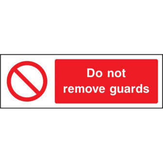 Do not remove guards