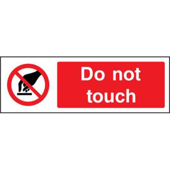 Do not touch