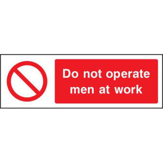 Do not operate men at work