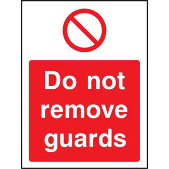Do not remove guards