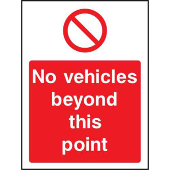 No vehicles beyond this point