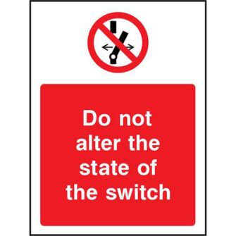Do not alter the state of the switch