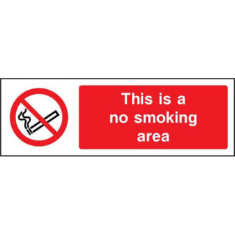 This is a no smoking area