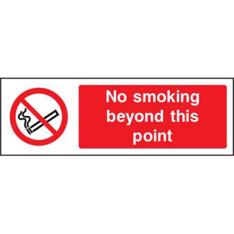 No smoking beyond this point