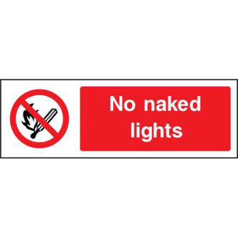 No naked lights
