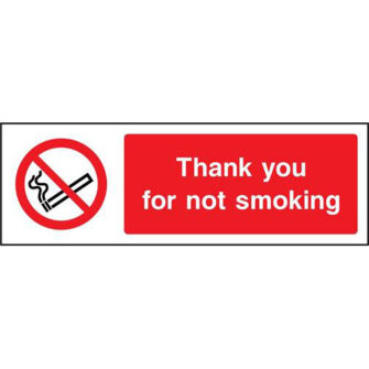 Thank you for not smoking