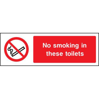 No smoking in these toilets