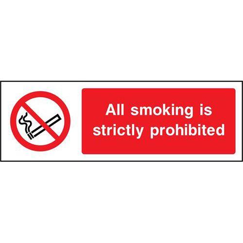 All smoking is strictly prohibited 1 All smoking is strictly prohibited