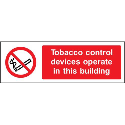 Tobacco control devices operate in this building 1 Tobacco control devices operate in this building