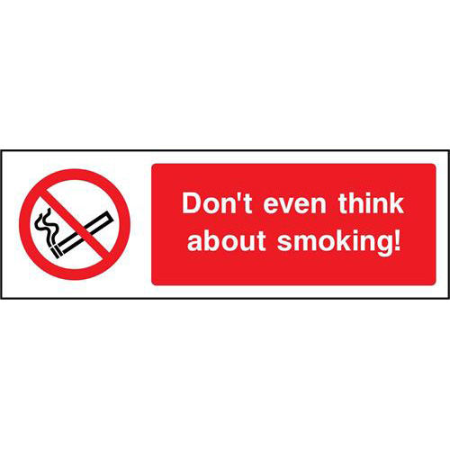 Don't even think about smoking 1 Don't even think about smoking