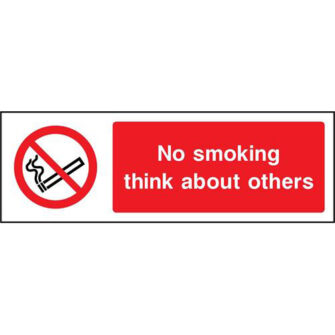 No smoking think about others