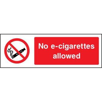No e-cigarettes allowed