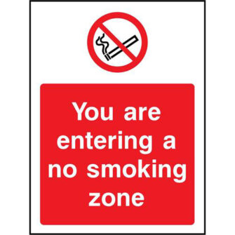 You are entering a no smoking zone