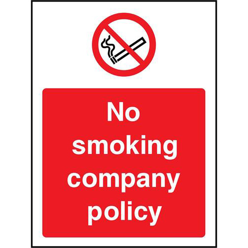 No smoking company policy 1 No smoking company policy