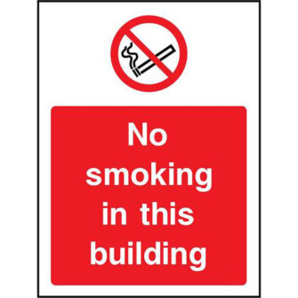 No smoking in this building