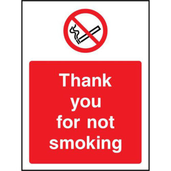 Thank you for not smoking