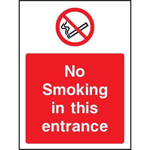 No smoking in this entrance 1 No smoking in this entrance
