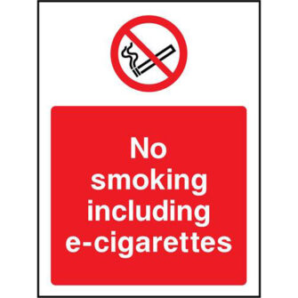 No smoking including e-cigarettes