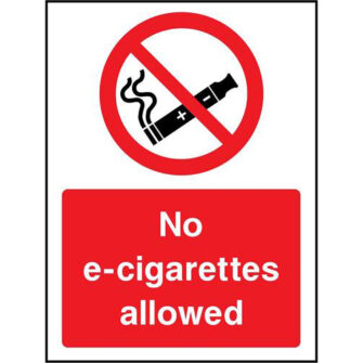 No e-cigarettes allowed