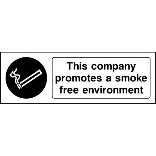 This company promotes a smoke free environment 1 This company promotes a smoke free environment