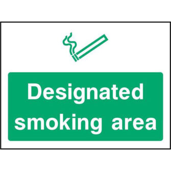 Designated smoking area