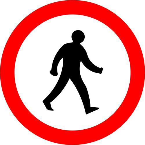No Pedestrians 1 No Pedestrians