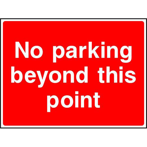 No parking beyond this point 1 No parking beyond this point