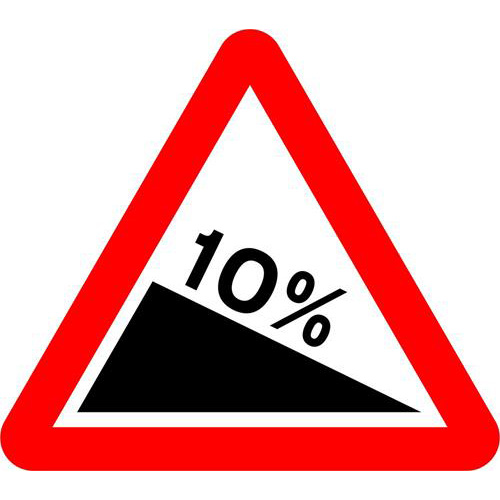 Steep Hill downwards (10%) 1 Steep Hill downwards (10%)