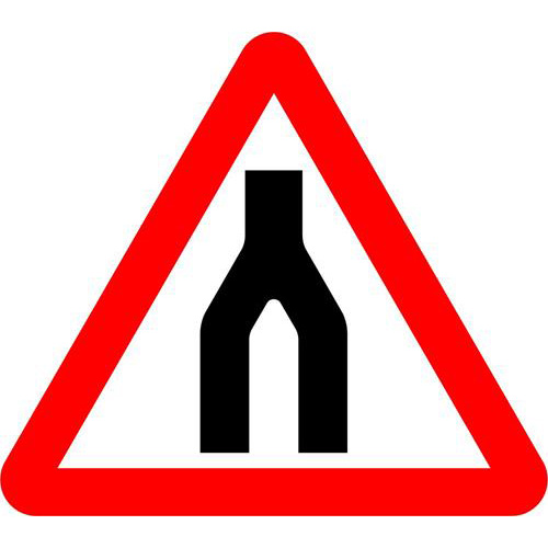 Dual carriageway ends ahead 1 Dual carriageway ends ahead