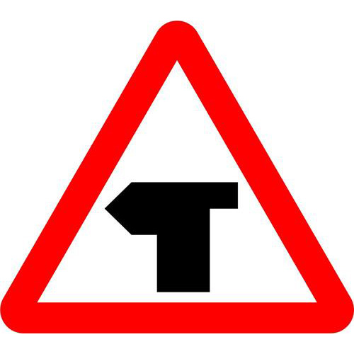 T-junction ahead 1 T-junction ahead