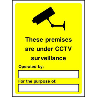 These premises are under CCTV surveillance for your personal safety and security
