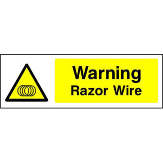 Warning Razor Wire