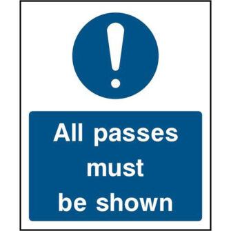 All passes must be shown