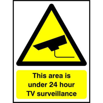 This area is under 24 hour TV surveillance