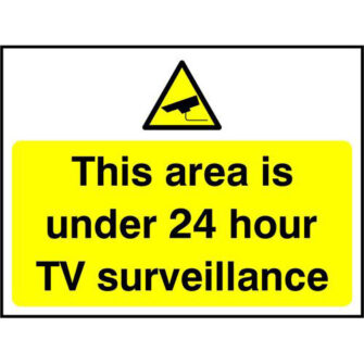 This area is under 24 hour TV surveillance