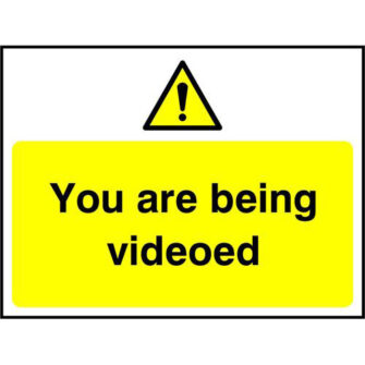 You are being videoed
