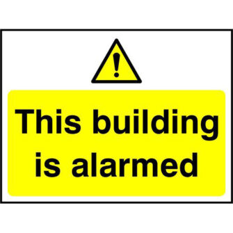 This building is alarmed