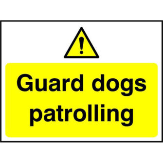 Guard dogs patrolling