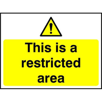 This is a restricted area