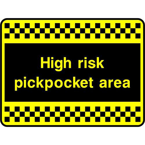 High risk pickpocket area 1 High risk pickpocket area