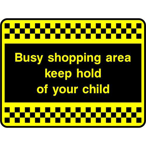 Busy shopping area keep hold of your child 1 Busy shopping area keep hold of your child
