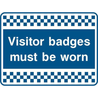 Visitor badges must be worn