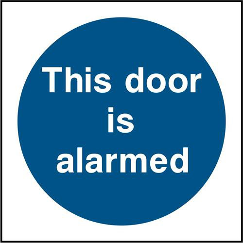 This door is alarmed 1 This door is alarmed