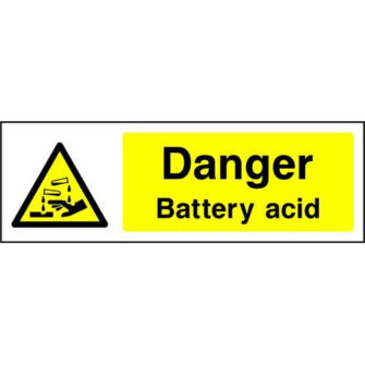 Danger Battery acid