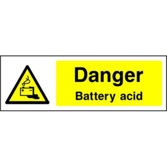 Danger Battery acid