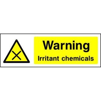Warning Irritant chemicals