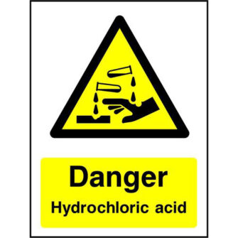 Danger Hydrochloric acid