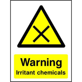 Warning Irritant chemicals