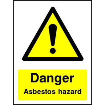 Danger Asbestos hazard